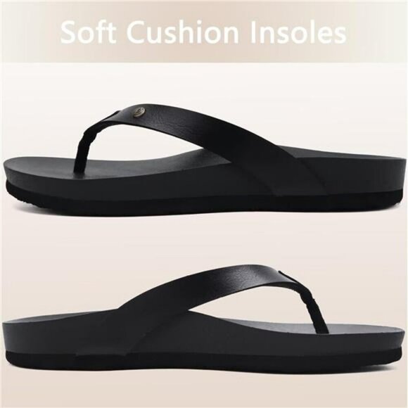 ONCAI Womens Flip Flops Arch Support Yoga Mat Sandals Non Slip Beach Slides - Picture 5 of 7